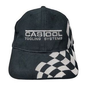 Castool Tooling Systems Checkered Flag Slideback Hat Black OSFA Embroidered